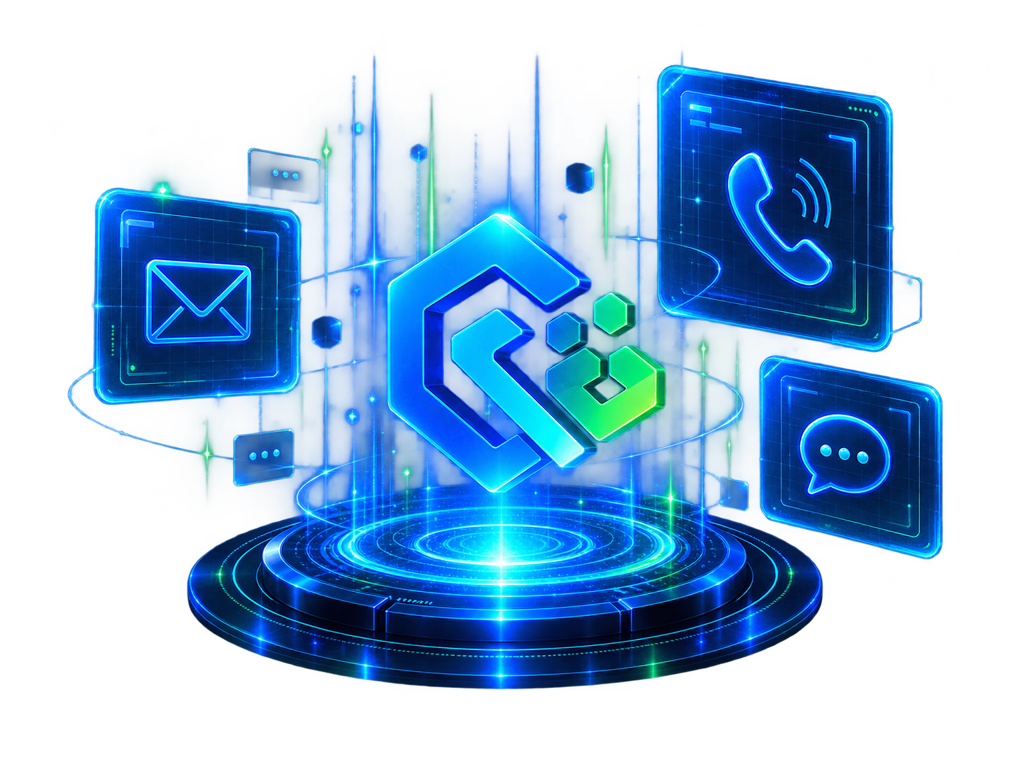 CBAW contact platform with email, phone and messaging channels