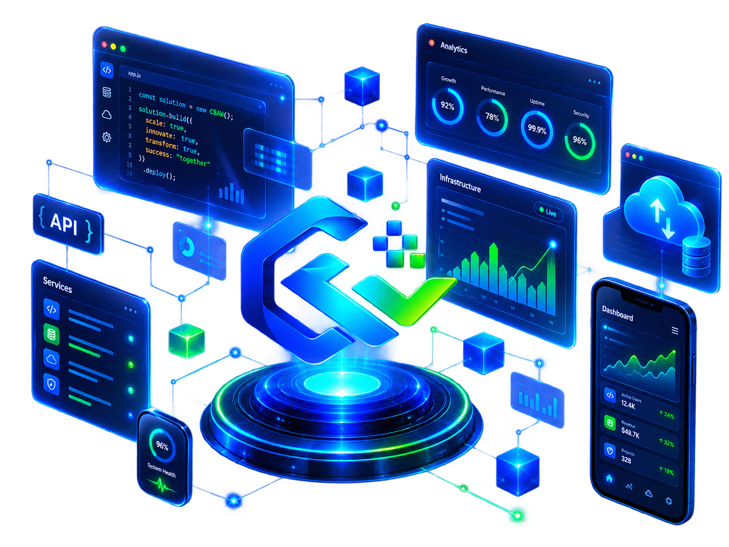 CBAW digital platform illustration