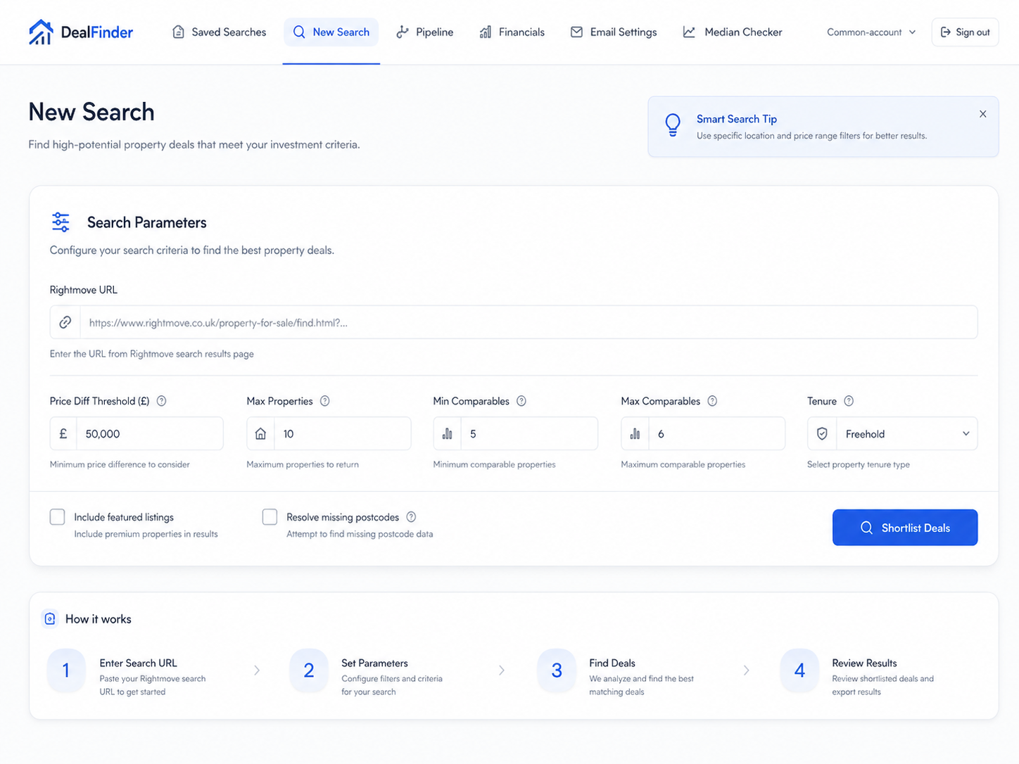 DealFinder App project preview